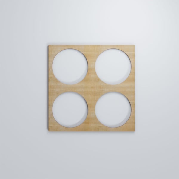 Ekena Millwork Medium Wembley Decorative Fretwork Wood Wall Panels, Birch, 15 3/8"W x 15 3/8"H x 3/8"T - WALW16X16X0375WEMBI