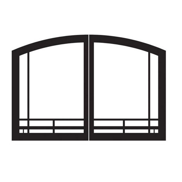Empire Mission Arch Door Set, Hammered Pewter - VFR36SMHP