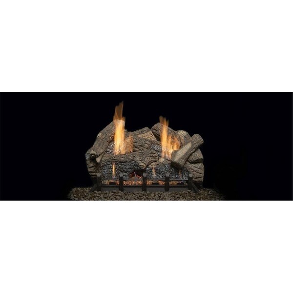 Terreno 18 in. Highland Oak Refractory Log Set for Natural Blaze VF Burner - 7 Piece - TE2559959