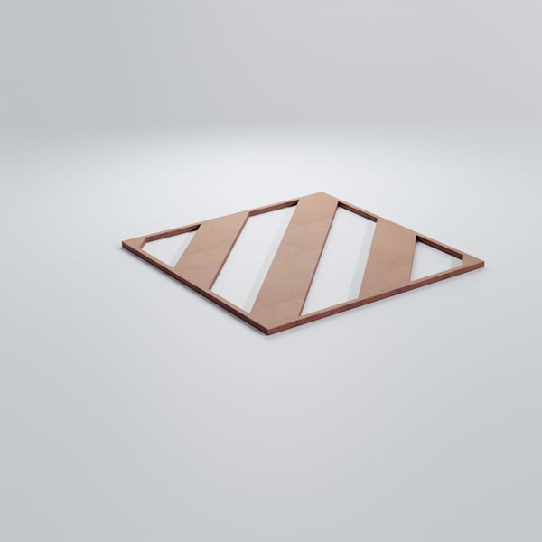 Ekena Millwork Medium Strymon Decorative Fretwork Wood Wall Panels, Wood (Paint Grade), 15 3/8"W x 15 3/8"H x 3/8"T - WALW16X16X0375STRMF