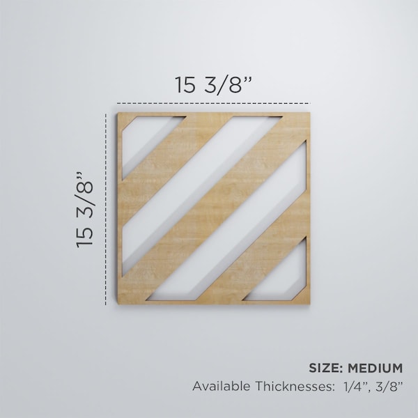 Ekena Millwork Medium Strymon Decorative Fretwork Wood Wall Panels, Wood (Paint Grade), 15 3/8"W x 15 3/8"H x 3/8"T - WALW16X16X0375STRMF