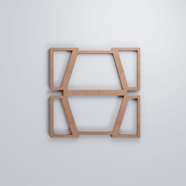Ekena Millwork Extra Small Greeley Decorative Fretwork Wood Wall Panels, Wood, 7 3/8"W x 7 3/8"H x 3/8"T - WALW08X08X0375GLYMF