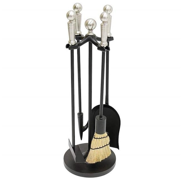 Minuteman Minuteman MINI-14SN Paxton Mini Fireplace Tool Set; Satin Nickel - MINI-14SN