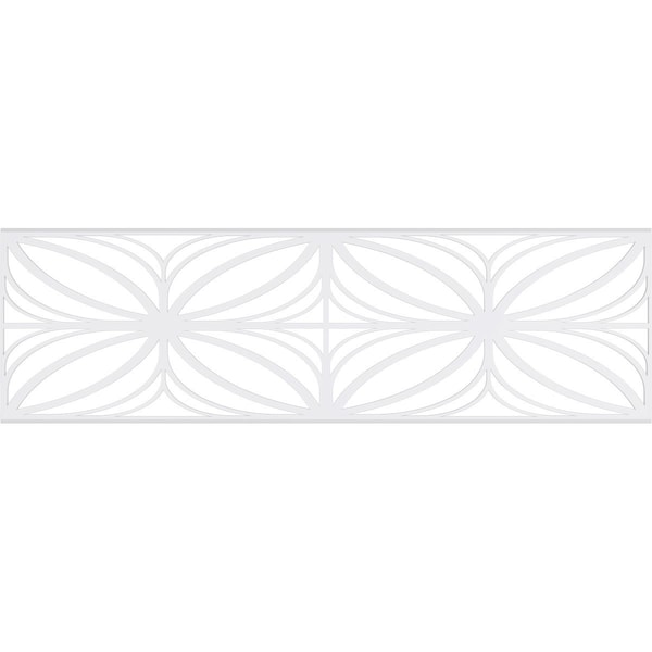 Ekena Millwork Set of Four Panels for 94 1/2"W x 28 1/4"H Otis Fretwork Wainscot Wall Paneling - WPKP14X01X47OTS