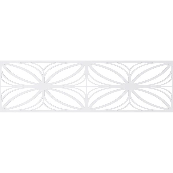 Ekena Millwork Set of Four Panels for 94 1/2"W x 28 1/4"H Otis Fretwork Wainscot Wall Paneling - WPKP14X01X47OTS