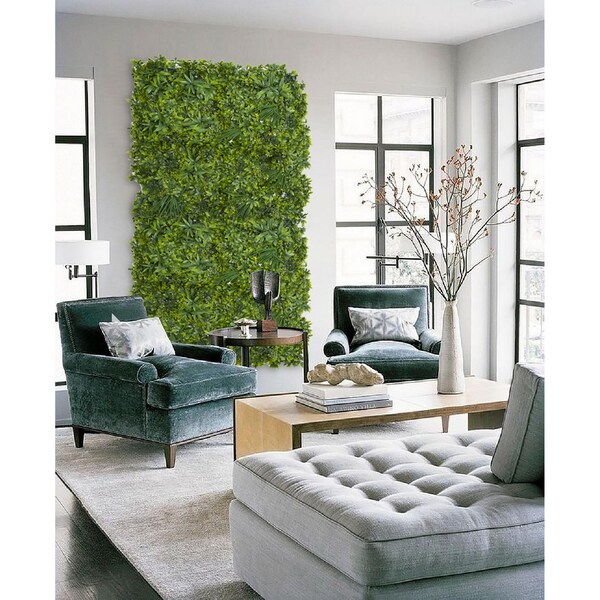Ejoy 20 in. x 20 in. Artificial Topiary Hedge Panel with Backing, 4PK - AHB001