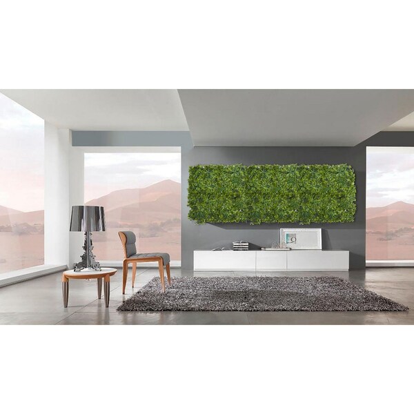Ejoy 20 in. x 20 in. Artificial Topiary Hedge Panel with Backing, 4PK - AHB001