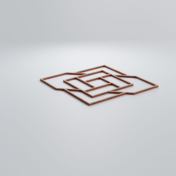 Ekena Millwork Medium Loveland Decorative Fretwork Wood Wall Panels, Alder, 15 3/8"W x 15 3/8"H x 3/8"T - WALW16X16X0375LLDAL