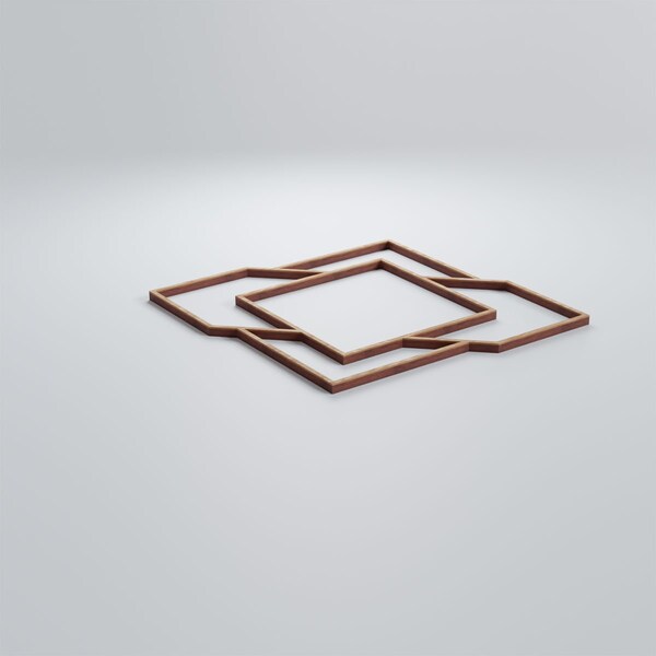 Ekena Millwork Small Monument Decorative Fretwork Wood Wall Panels, Red Oak, 11 3/8"W x 11 3/8"H x 3/8"T - WALW12X12X0375MMTRO
