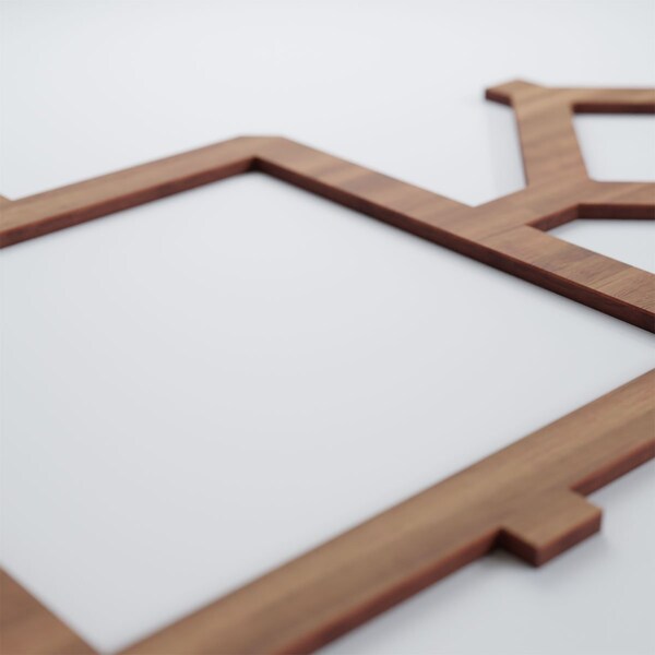 Ekena Millwork Medium Arcadia Decorative Fretwork Wood Wall Panels, Walnut, 26 7/8"W x 15 3/8"H x 3/8"T - WALW16X16X0375ARCWA