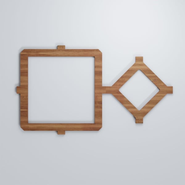 Ekena Millwork Medium Arcadia Decorative Fretwork Wood Wall Panels, Walnut, 26 7/8"W x 15 3/8"H x 3/8"T - WALW16X16X0375ARCWA