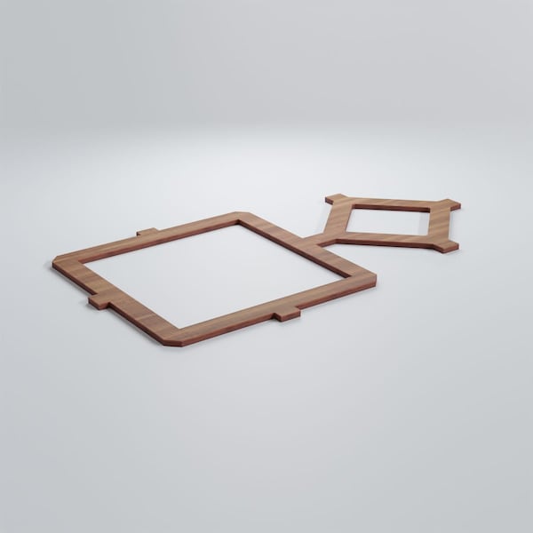 Ekena Millwork Medium Arcadia Decorative Fretwork Wood Wall Panels, Walnut, 26 7/8"W x 15 3/8"H x 3/8"T - WALW16X16X0375ARCWA