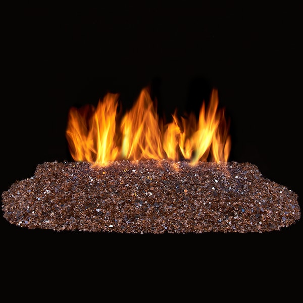 Duluth Forge Vented Fire Glass Burner Kit - 24In., 65,000 Btu, Natural Gas, Match - FGB24-1