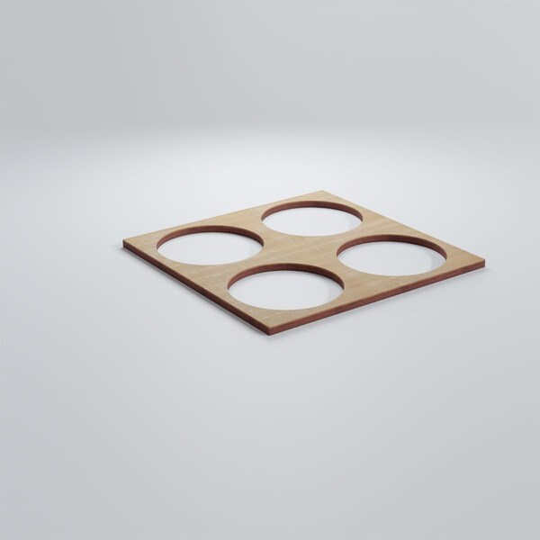 Ekena Millwork Small Wembley Decorative Fretwork Wood Wall Panels, Birch, 11 3/8"W x 11 3/8"H x 3/8"T - WALW12X12X0375WEMBI