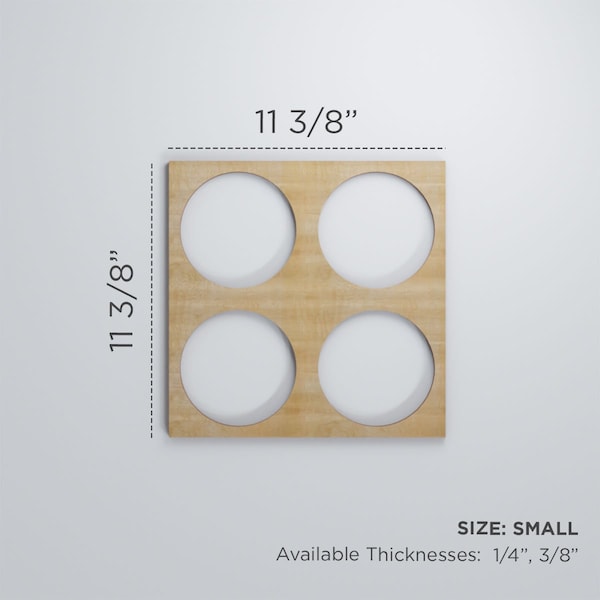Ekena Millwork Small Wembley Decorative Fretwork Wood Wall Panels, Birch, 11 3/8"W x 11 3/8"H x 3/8"T - WALW12X12X0375WEMBI
