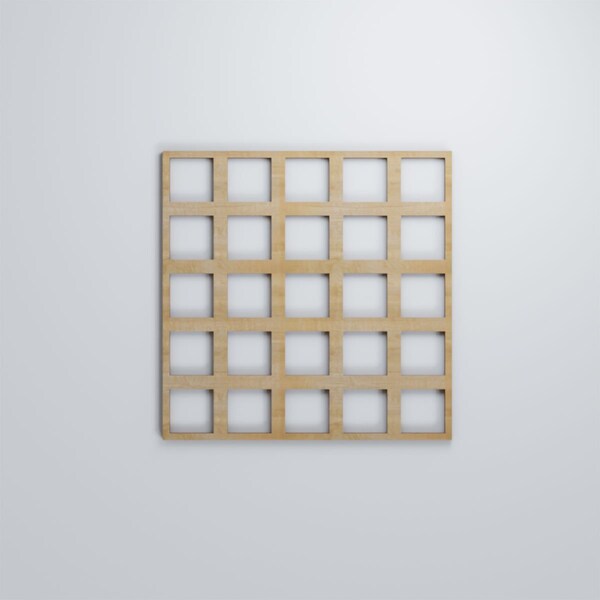 Ekena Millwork Medium Manchester Decorative Fretwork Wood Wall Panels, Hickory, 15 3/8"W x 15 3/8"H x 3/8"T - WALW16X16X0375MNCHI