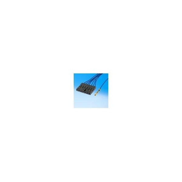 Conector de placa FCI, 10 contactos, 2 filas, hembra, paso de 0.1 pulgadas, terminal de engarce, pestillo, negro - 69153-032LF