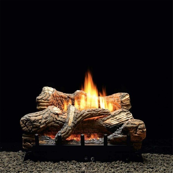 Empire 30 in. MV Log Set with Vent-Free Burner Propane - 7 Piece - VFDR30LBP