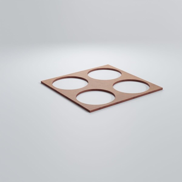 Ekena Millwork Medium Wembley Decorative Fretwork Wood Wall Panels, Wood (Paint Grade), 15 3/8"W x 15 3/8"H x 3/8"T - WALW16X16X0375WEMMF