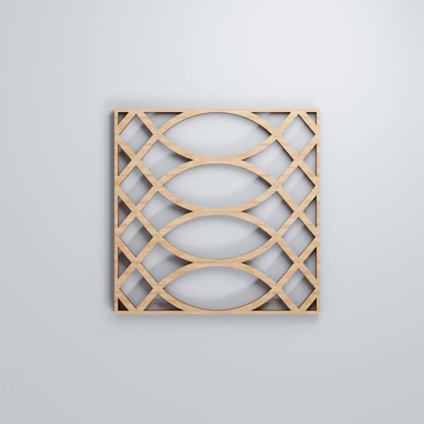 Ekena Millwork Extra Small Montrose Decorative Fretwork Wood Wall Panels, Alder, 7 3/8"W x 7 3/8"H x 3/8"T - WALW08X08X0375MNTAL