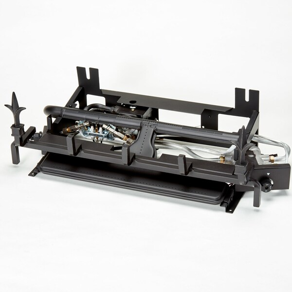 Duluth Forge Ventless Dual Fuel Gas Log Set - 24 In. Berkshire Stacked Oak, 33,000 - DLS-24R-2