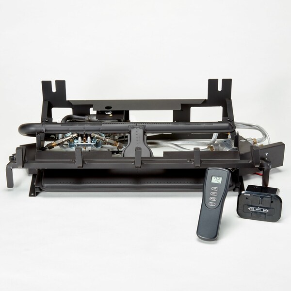 Duluth Forge Ventless Dual Fuel Gas Log Set - 24 In. Berkshire Stacked Oak, 33,000 - DLS-24R-2