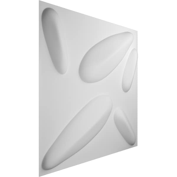 Ekena Millwork 19 5/8in. W x 19 5/8in. H Petal EnduraWall Decorative 3D Wall Panel, White, 20PK - WP20X20PLWH-CASE-20