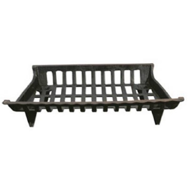 Ghp Group GHP CG24 24 in. Cast Iron Fireplace Grate- Black - 641602