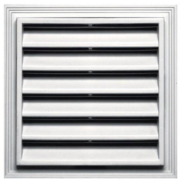 Builders Edge Builders Edge 120051212123 12 x 12 in. SQ White Gable Vent - 899948