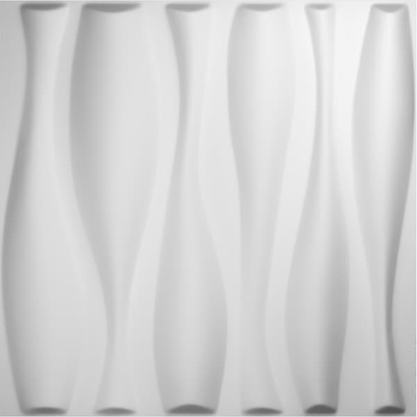 Ekena Millwork 19 5/8in. W x 19 5/8in. H Fairfax EnduraWall Decor 3D Wall Panel Covers, Total 26.75 Sq. Ft., 10PK - WP20X20FAWH-CASE-10