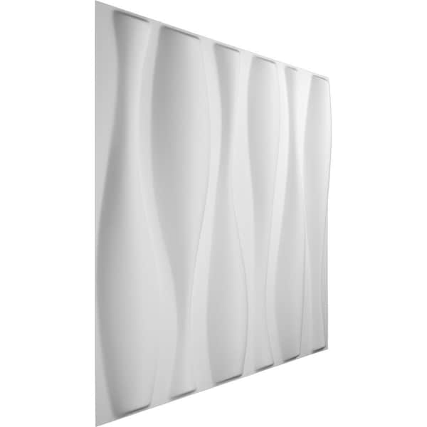 Ekena Millwork 19 5/8in. W x 19 5/8in. H Fairfax EnduraWall Decor 3D Wall Panel Covers, Total 26.75 Sq. Ft., 10PK - WP20X20FAWH-CASE-10