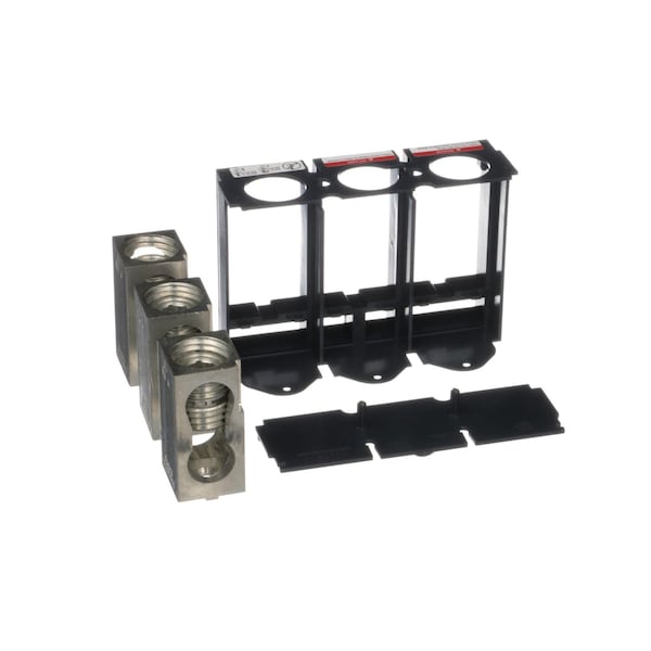 Accesorio para interruptor de circuito Schneider Electric, PowerPacT L, kit de lengüetas, mecánico, 400/600A, 3/0 AWG a 500kcmil, cobre, protección corta, cantidad 3 - CU600LF52K3