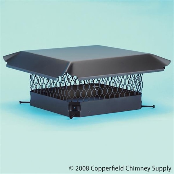 Hy-C HY-C COMPANY 05109 13 in. x 18 in. Hy-C Black Chimney Cap - 5109