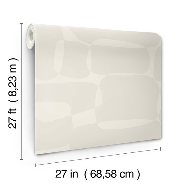 York Wallcoverings Block Caramel and Cream Wallpaper Sample - AG2071SAM