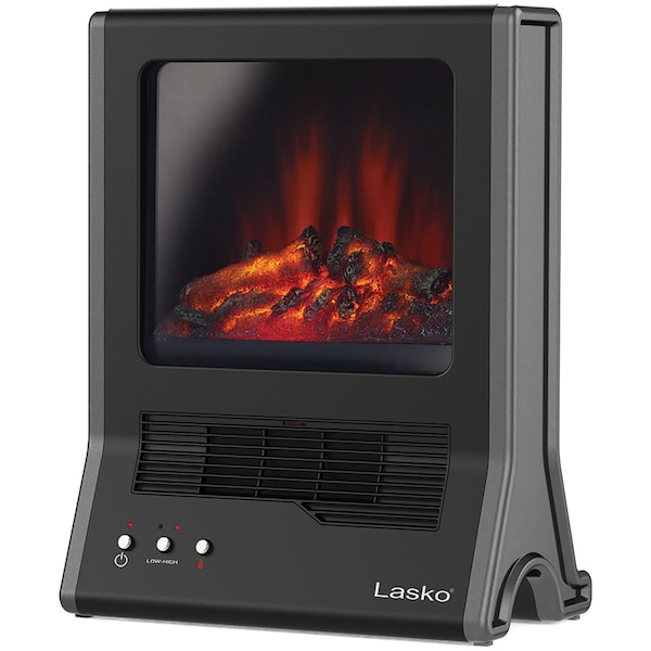 Lasko Indoor Freestanding Electric Fireplace Heater with Thermal Protection and Cool Touch Housing - CA20100