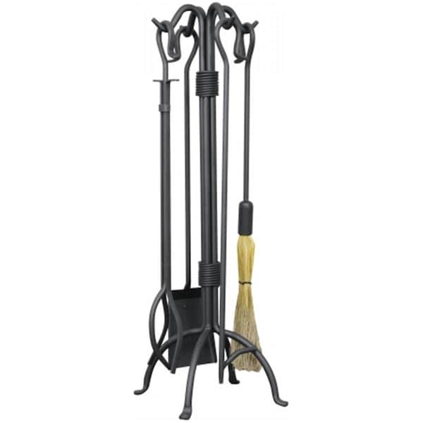 Uniflame OLDE WORLD IRON HEAVY FIRESET WITH CROOK HANDLES, 5PK - F-1155