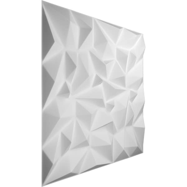 Ekena Millwork 19 5/8in. W x 19 5/8in. H Leto EnduraWall Decorative 3D Wall Panel Covers, Total 32.1 Sq. Ft., 12PK - WP20X20LTWH-CASE-12