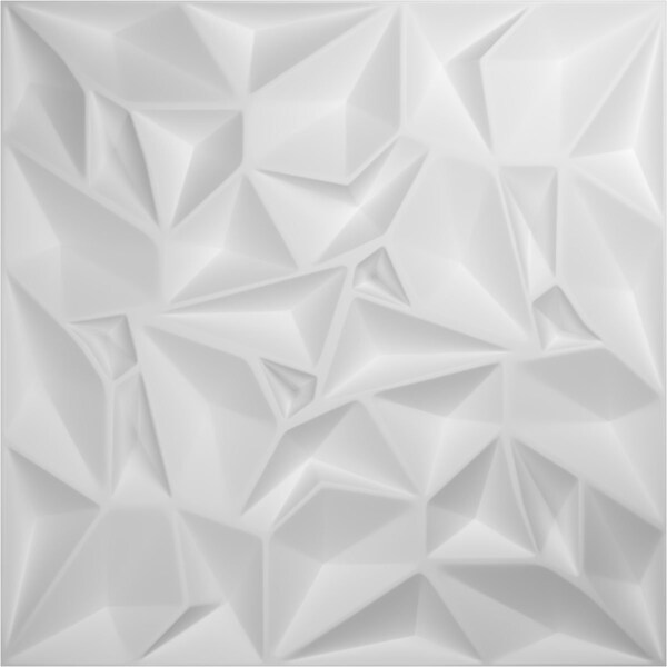 Ekena Millwork 19 5/8in. W x 19 5/8in. H Leto EnduraWall Decorative 3D Wall Panel Covers, Total 32.1 Sq. Ft., 12PK - WP20X20LTWH-CASE-12