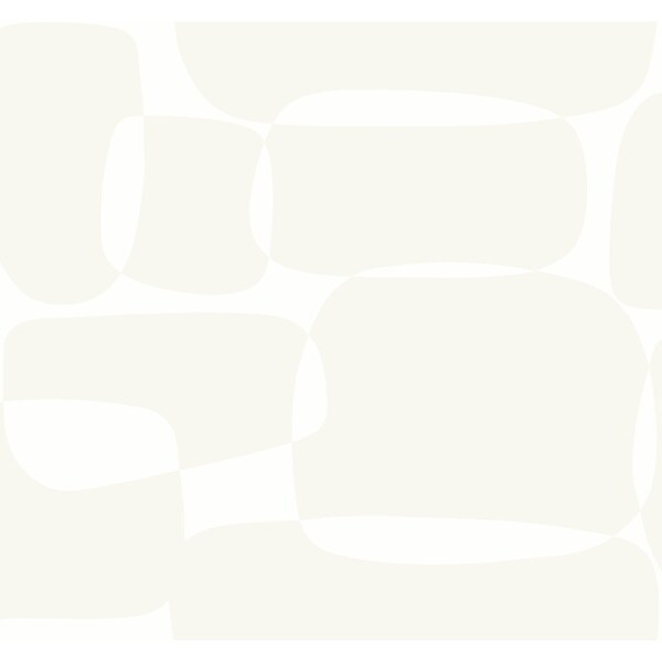 York Wallcoverings Block White and Ivory Wallpaper Sample - AG2072SAM