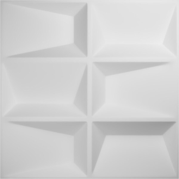 Ekena Millwork 19 5/8in. W x 19 5/8in. H Stratford EnduraWall Decor 3D Wall Panel Covers, Total 32.1 Sq. Ft., 12PK - WP20X20STWH-CASE-12