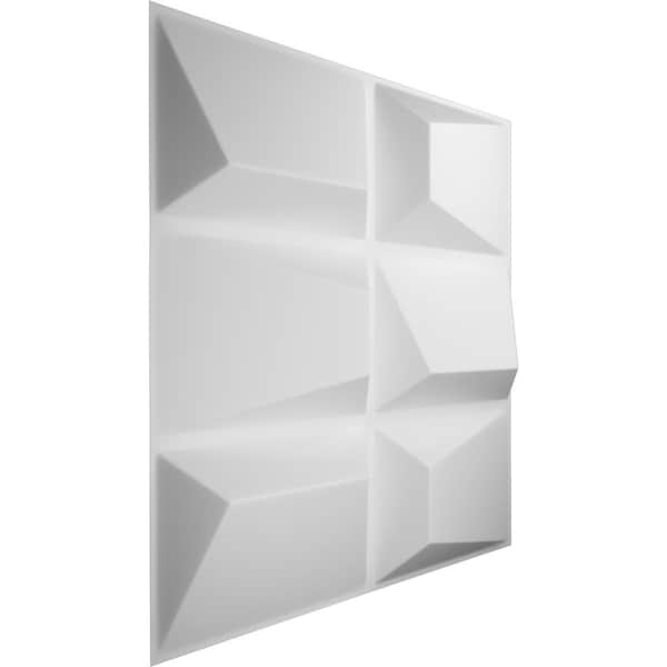 Ekena Millwork 19 5/8in. W x 19 5/8in. H Stratford EnduraWall Decor 3D Wall Panel Covers, Total 32.1 Sq. Ft., 12PK - WP20X20STWH-CASE-12