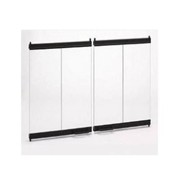 Majestic Pet Majestic DM1042 Original Bi-Fold Glass Doors with Trim Kit; Black - DM1042
