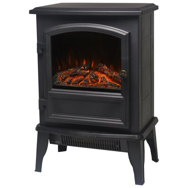 Powerzone PowerZone ND-18D2S Electric Fireplace Heater, 120 V, Black - ND-18D2S