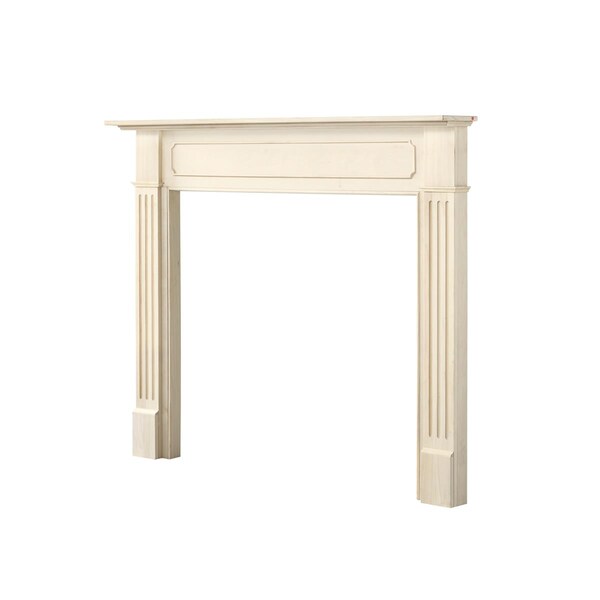 Pearl Mantels 56 In. The Williamsburg Fireplace Mantel, Unfinished - 110-56