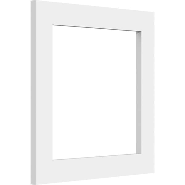 Ekena Millwork Prescott Decorative Wall Panel (Two-Piece), 12"W x 12"H x 3/8"P - WALP12X12X037PRE