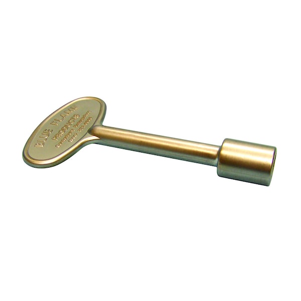 Blue Flame Blue Flame Silver Satin Chrome Zinc Gas Valve Key - BF.KY.06