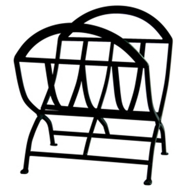Uniflame BLACK WROUGHT IRON LOG RACK - W-1038