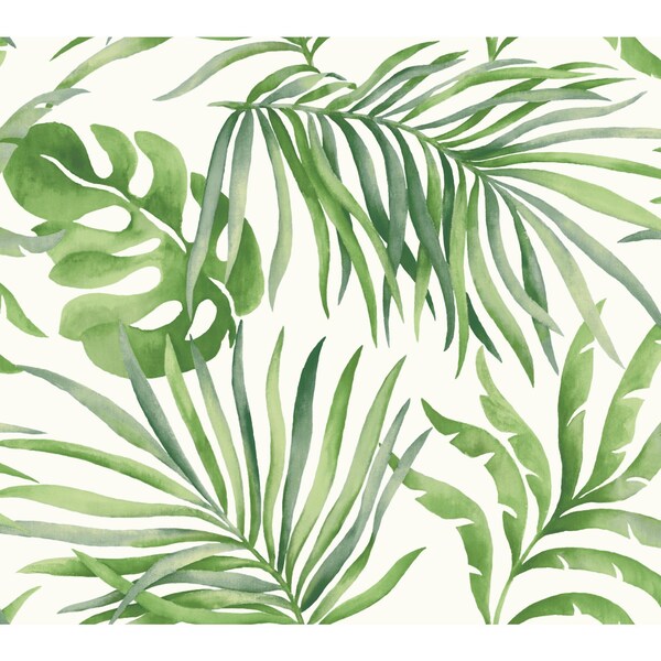 York Wallcoverings Paradise Palm Green Wallpaper - SO2450