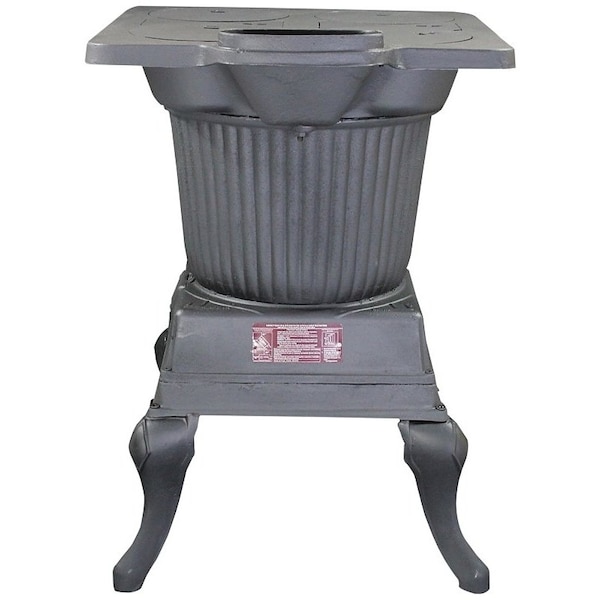 Vogelzang Rancher, 24 in W, 20 in D, 28 in H, 60,000 Btu Heating, Iron, Black - SR57E
