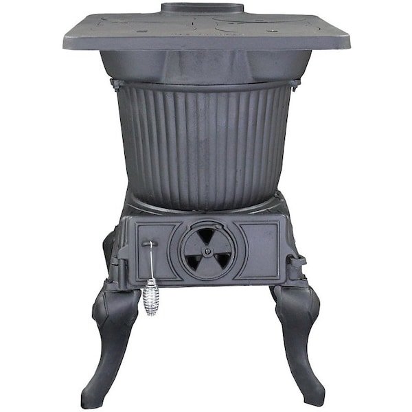 Vogelzang Rancher, 24 in W, 20 in D, 28 in H, 60,000 Btu Heating, Iron, Black - SR57E